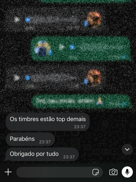 Print de conversa com um cliente