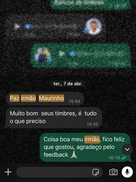 Print de conversa com um cliente