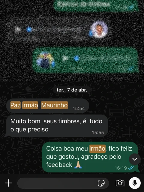 Print de conversa com um cliente