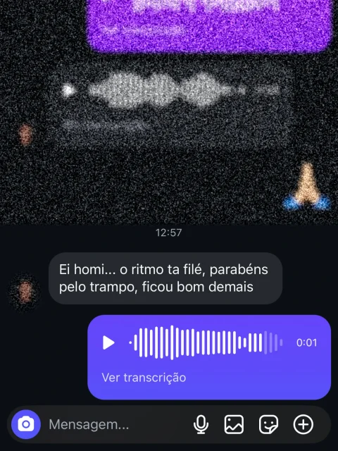 Print de conversa com um cliente