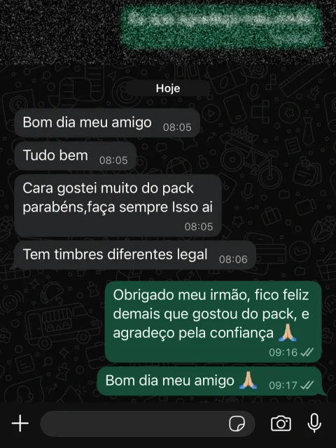 Print de conversa com um cliente